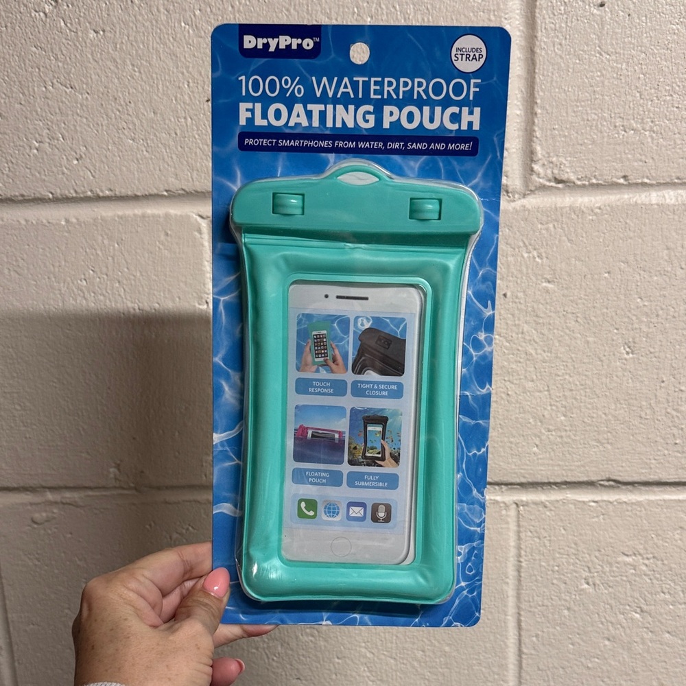 Waterproof Floating Cell Phone Pouch - Aqua